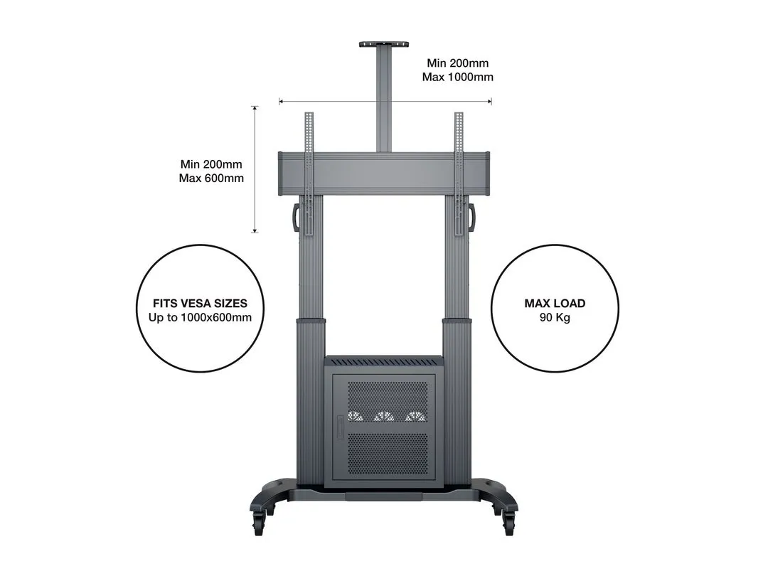 M Public Floorstand Dual Pillar 180 HD