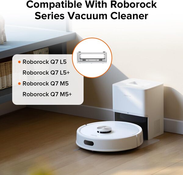 Roborock Qrevo EdgeT Main Brush Cover, Light Grey