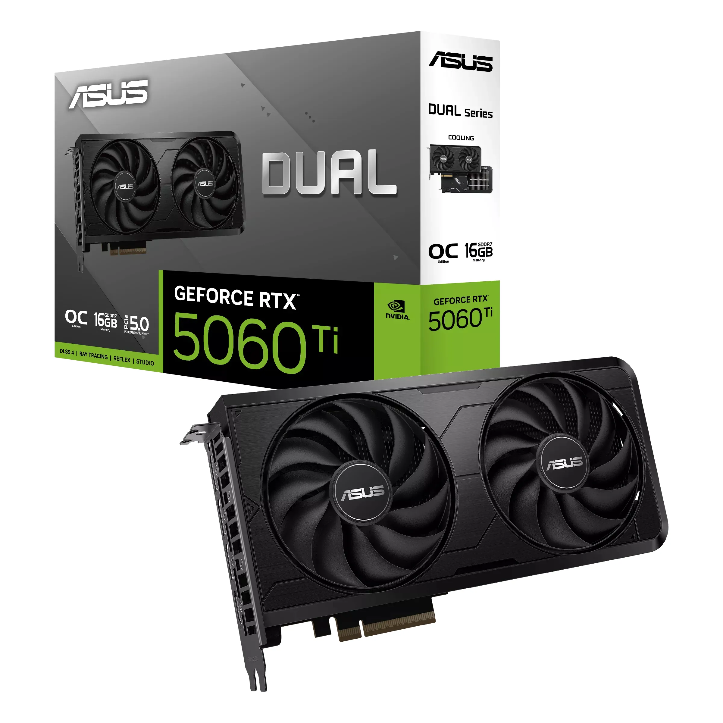 Asus GeForce RTX 5060 Ti Dual EVO OC 16 Gt -n&auml;yt&ouml;nohjain
