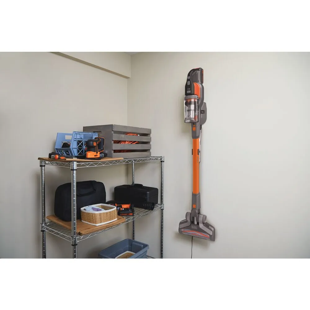 BLACK+DECKER PowerSeries Extreme BHFEV182C-QW 0.65 L 18V 2 Ah pussiton 2-in-1 -varsi-imuri, oranssi, titaani