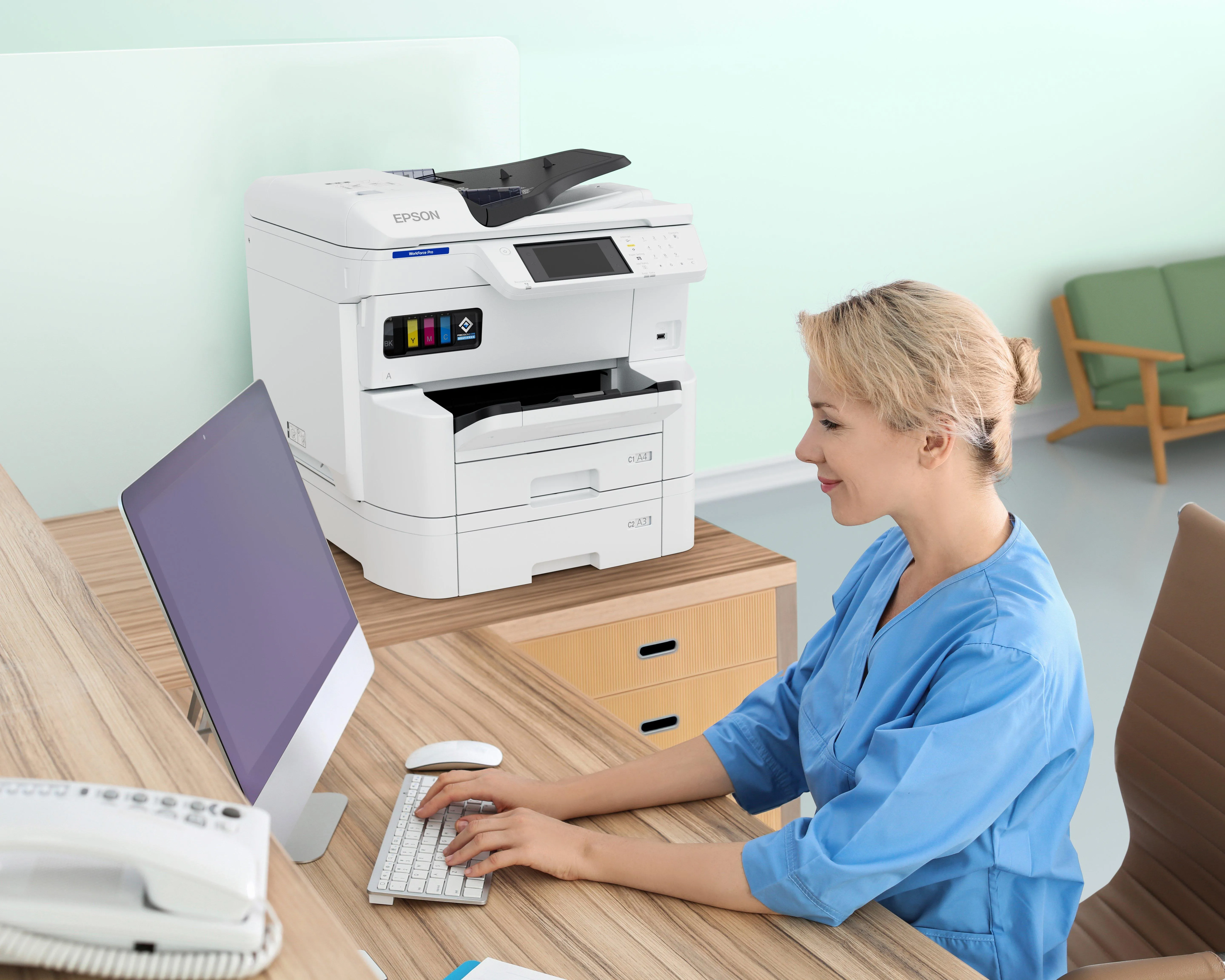 Epson WorkForce Pro EM-C7100DWF A4 - Inkjet All-in-One Printer