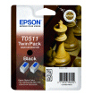 Epson T0511 - 2 pakettia - 48 ml - musta - alkuper&auml;inen - kuplapakkaus - mustepatruuna malleihin Color Copy Station 8200, Stylus Color 1160, 740, 760, 800, 860,