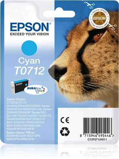 EPSON T0712 CYAN INK  CART. BL