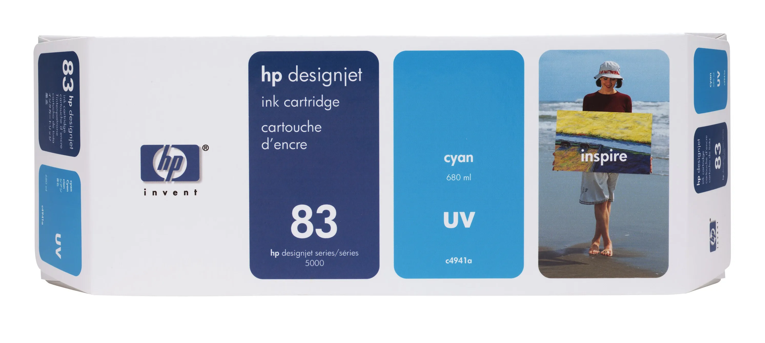 No83 cyan ink cartridge, UV