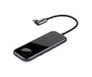 Baseus Mirror series USB-C adapter med inbyggd laddare f&ouml;r Apple Watch
