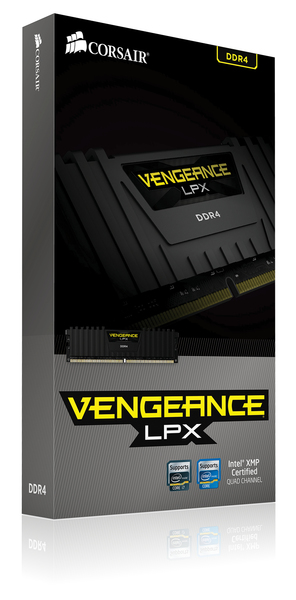 Corsair Vengeance LPX 8GB (1 x 8GB) DDR4 2400 MHz, CL14 - memory, Black