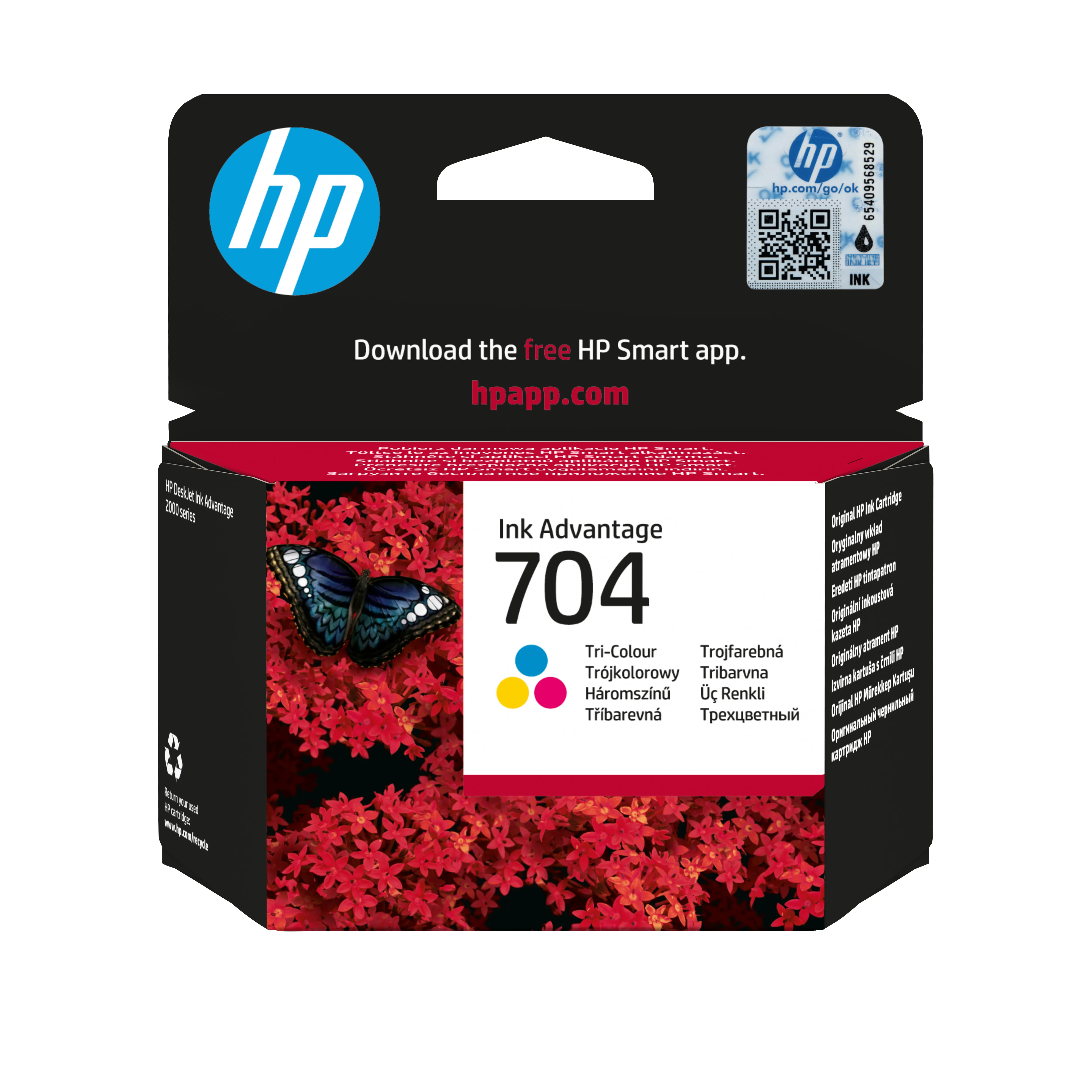 HP 704 ink cartridge, 5.5 ml, Tri-color