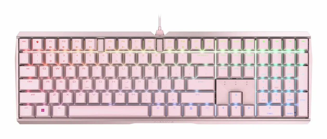 Cherry MX Board 3.0S MX Red -  gaming keyboard, pink