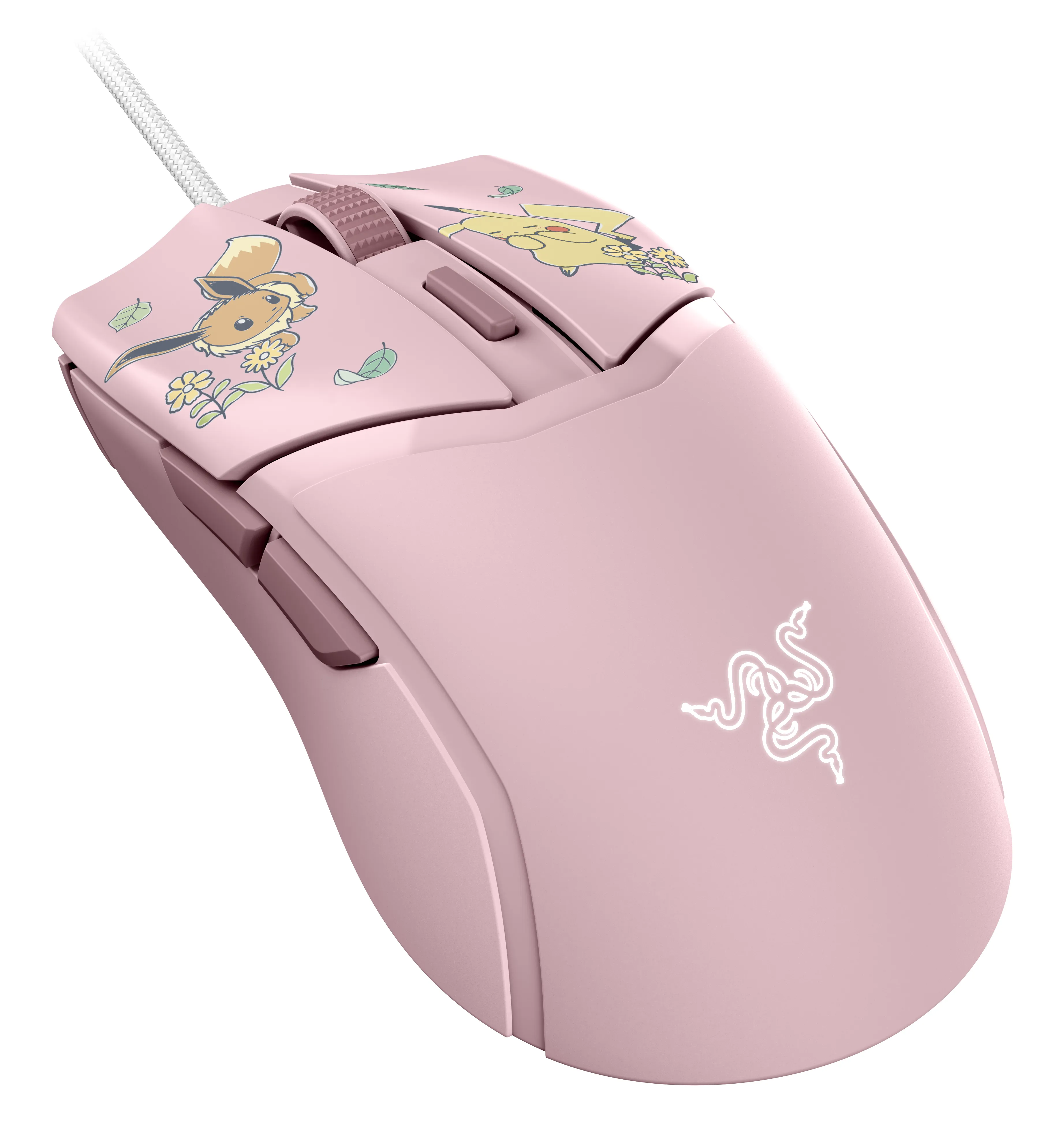 Razer Cobra Pikachu & Eevee Edition -langallinen pelihiiri, pinkki