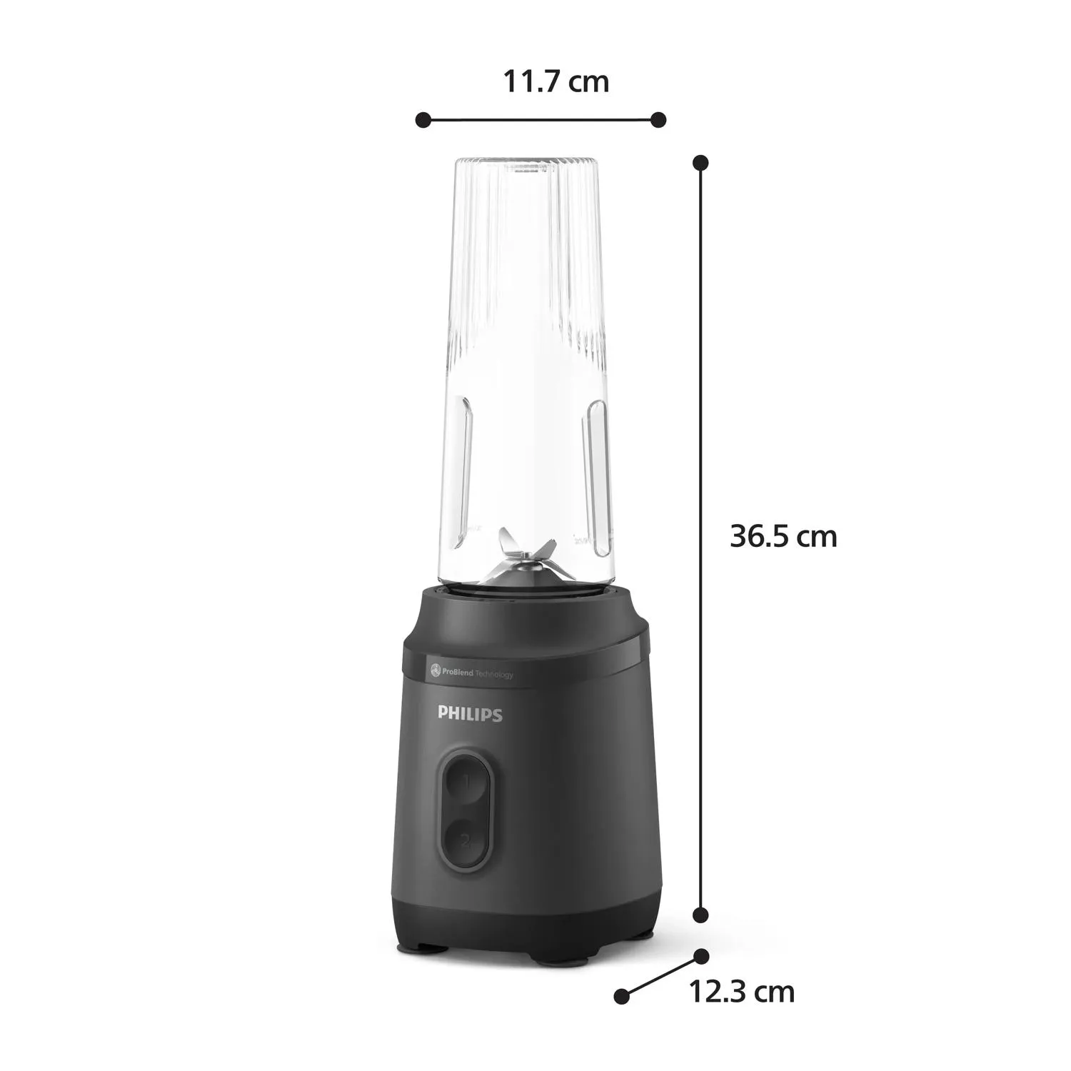 Philips Blend & Go 3000 Series HR2670/00 350W 600ml Blender, Black