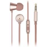 KITSOUND Metallics In-Ear Mic Rose Gold