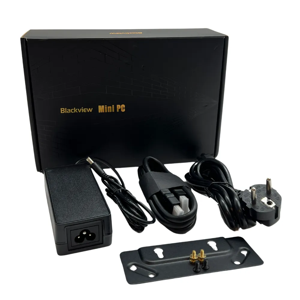 Blackview MP100 Mini PC. AMD Ryzen 7 5825U, 16 Gt RAM, 512 Gt SSD, Windows 11 Pro -tietokone, Musta