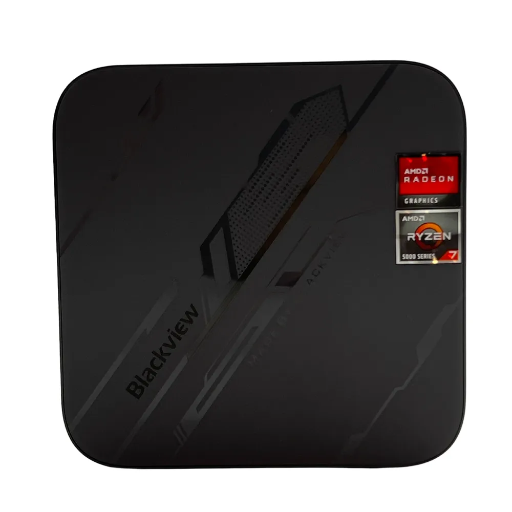 Blackview MP100 Mini PC. AMD Ryzen 7 5825U, 16 Gt RAM, 512 Gt SSD, Windows 11 Pro -tietokone, Musta