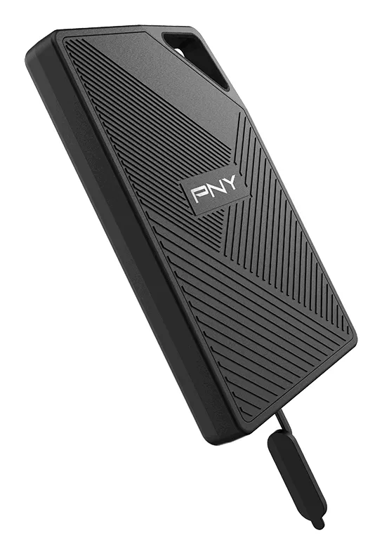 PNY PSD0CS3060-1TB-RB 1TB External SSD with USB 3.2 Gen 2 (USB-C), Portable, IP65 Water and Dust Resistant, Black