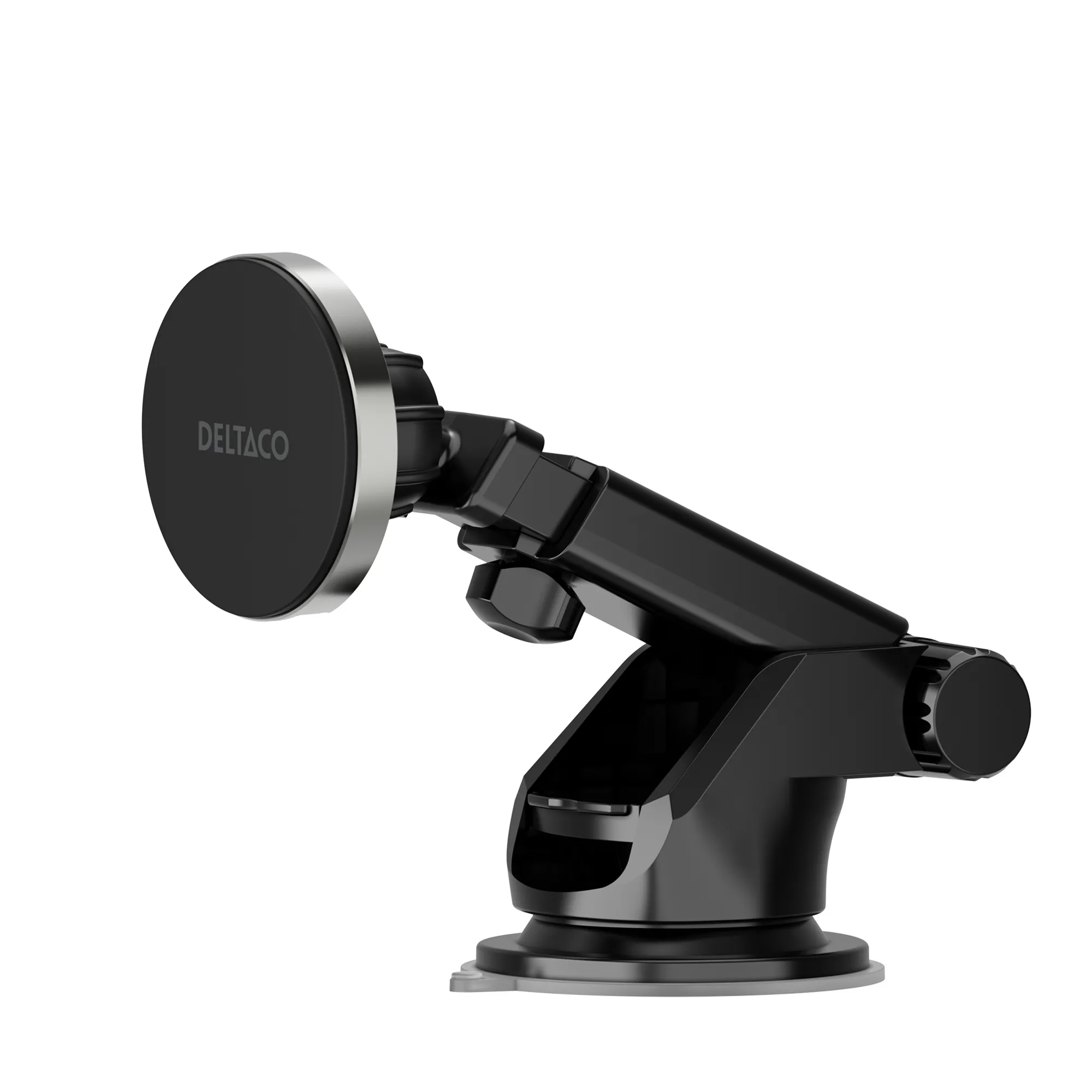 DELTACO QI-C1000, 15 W, Qi2 - Wireless Car Charger, Black