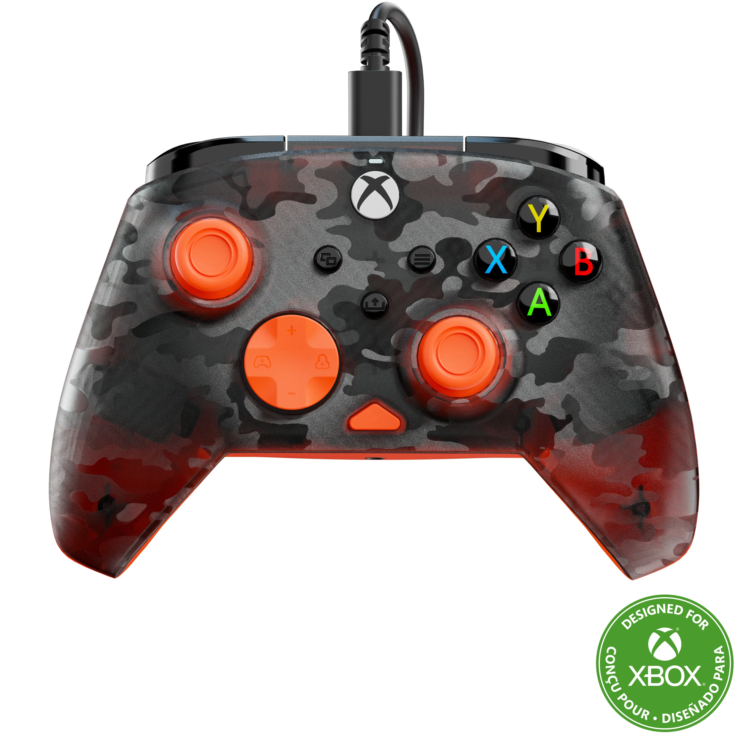 Turtle Beach Rematch Core Wired Controller for Xbox Series X|S, Xbox One & Windows 10/11 - Ghost Black Camo / Orange
