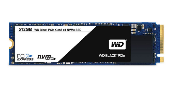 WD 256GB, PCI Express 3.0, 2050/700 MB/s -SSD-levy M.2, musta