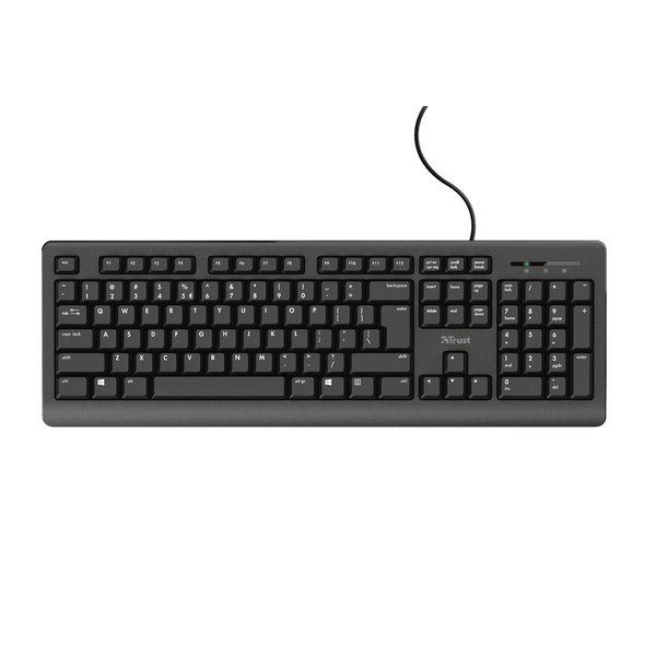 Trust TK-150 - tangentbord, svart