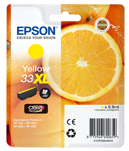 EPSON Cartouche Oranges Ink Claria Premium Yellow XL