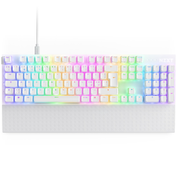 NZXT Function 2 Optical Switch - gaming keyboard, white