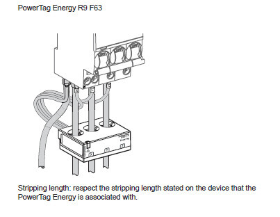 Wiser PowerTag Energy -energiamittari PT R9 3P+N Flex