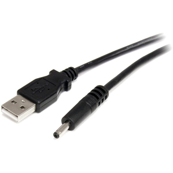 StarTech USB-A to Barrel Type H cable, 0.9 m, Black