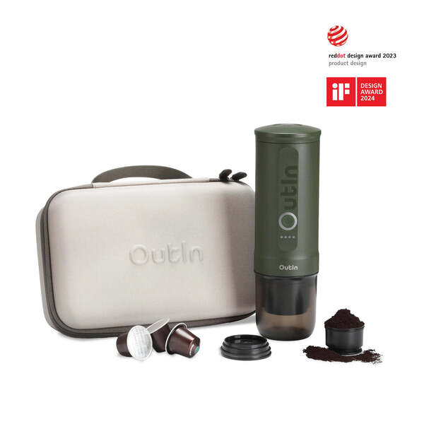 OutIn Traveler Espresso - travel kit, Forest Green