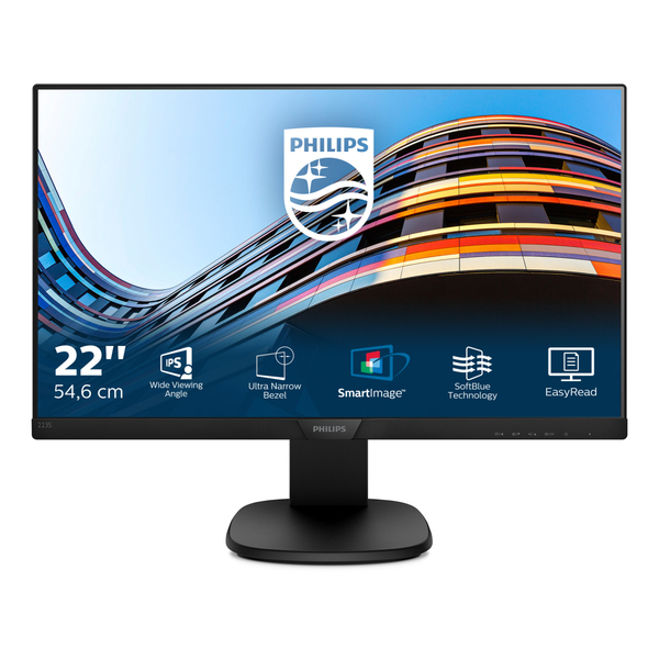 Philips 21.5" S-Line 223S7EJMB, Full HD, IPS -n&auml;ytt&ouml;