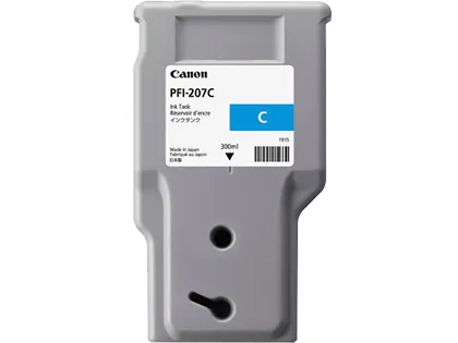 Canon PFI-207 -mustes&auml;ili&ouml;, 300 ml, cyan