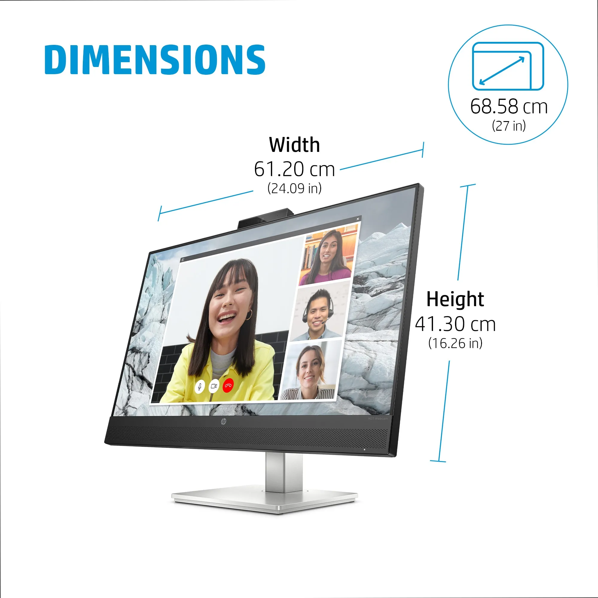 HP E27m G4 27" QHD, IPS Monitor with USB-C hub
