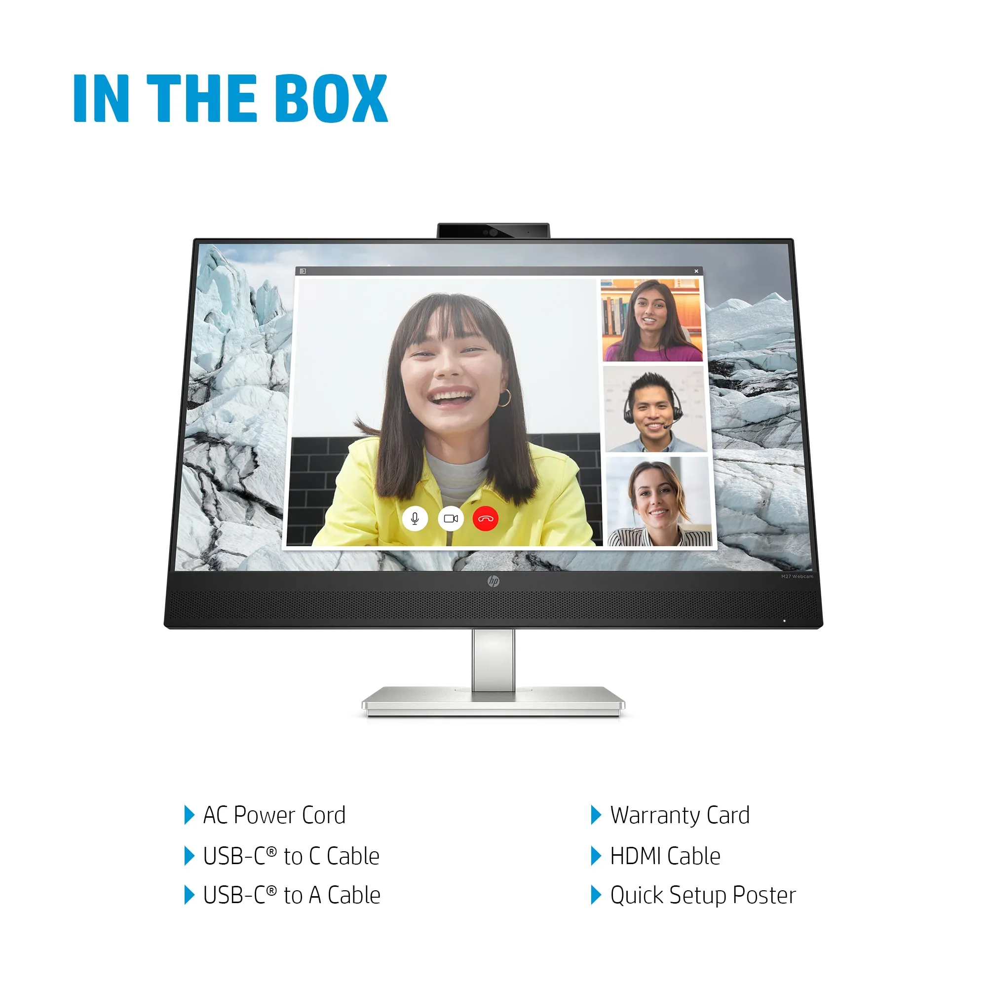 HP E27m G4 27" QHD, IPS Monitor with USB-C hub