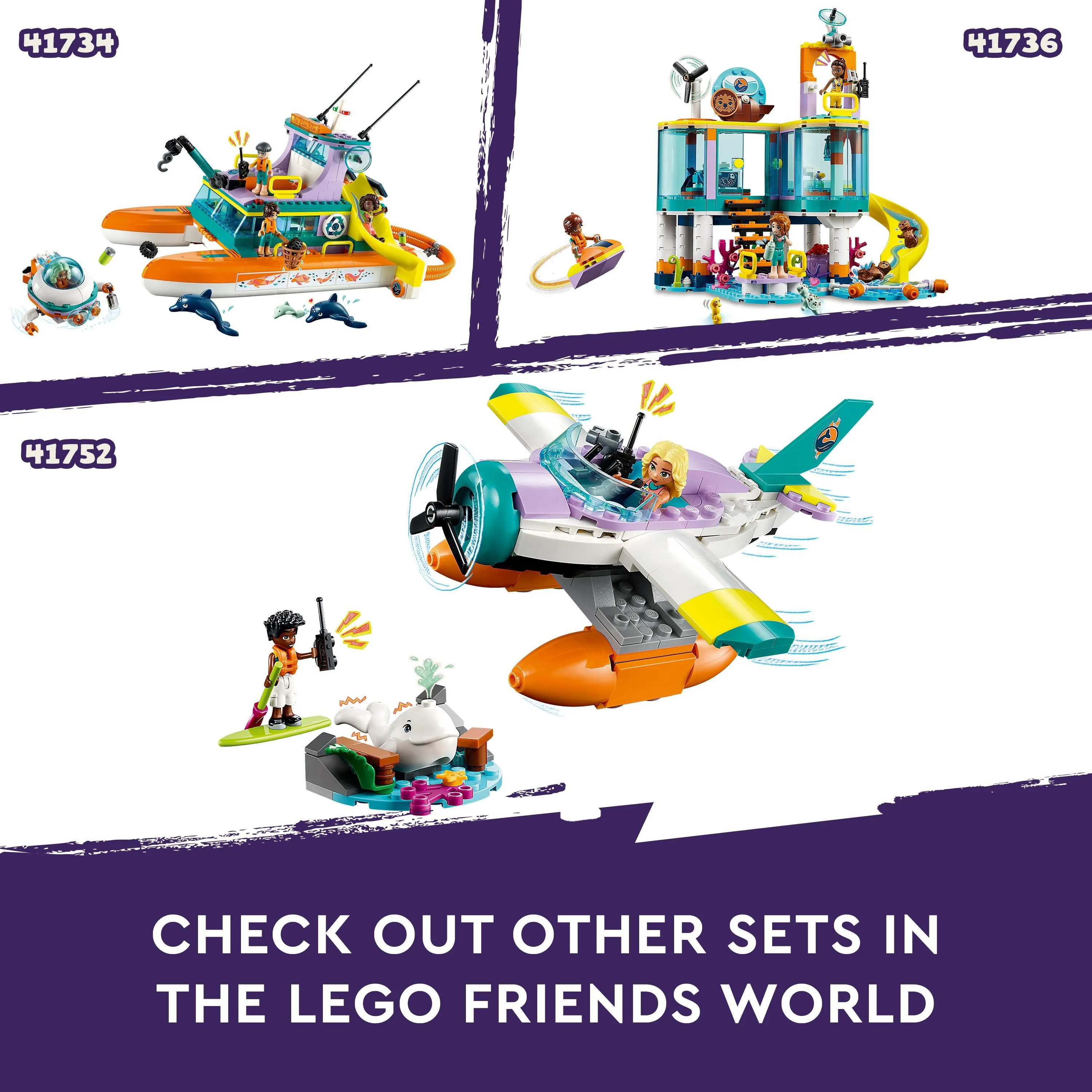 Lego Friends Sea Rescue Plane 41752