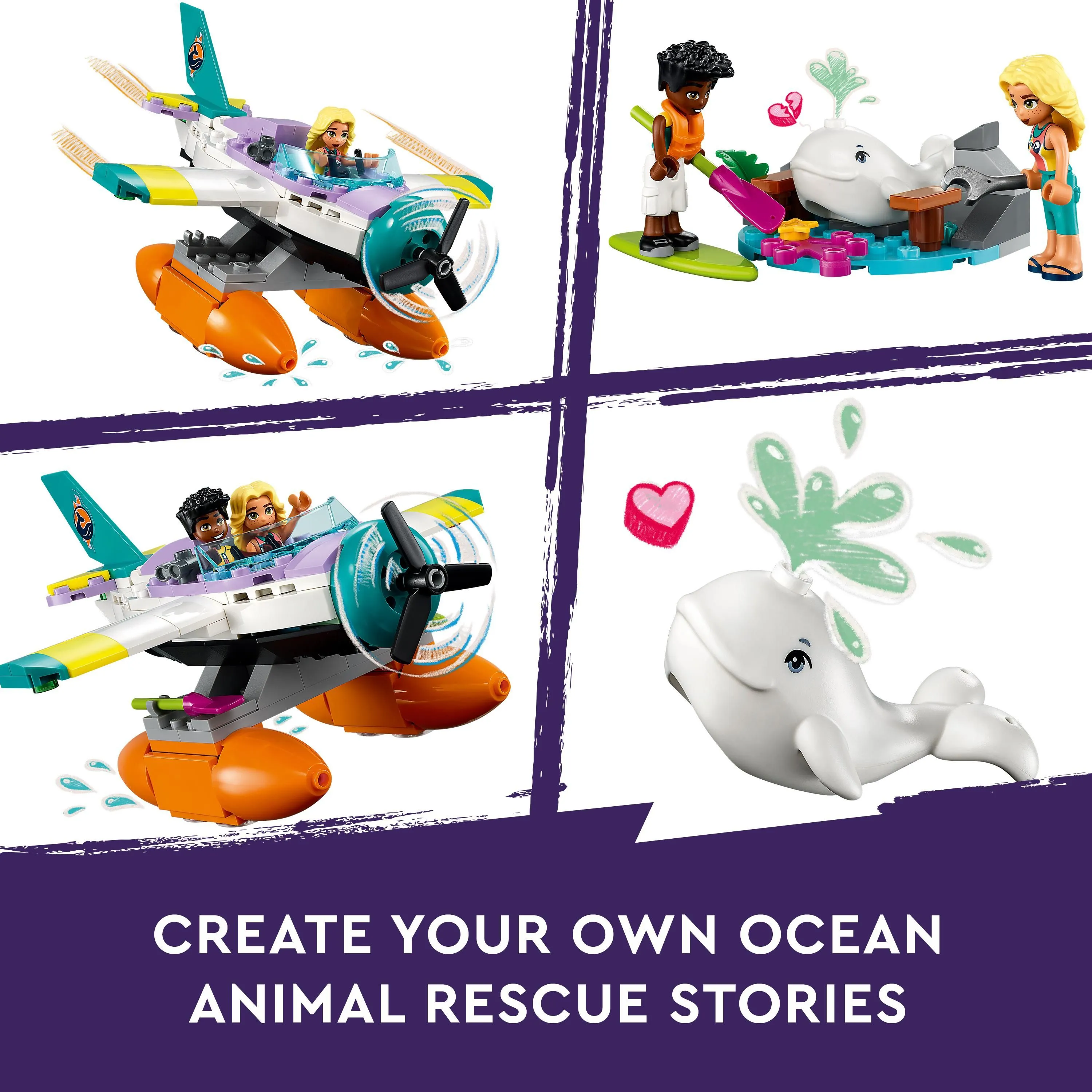 Lego Friends Sea Rescue Plane 41752