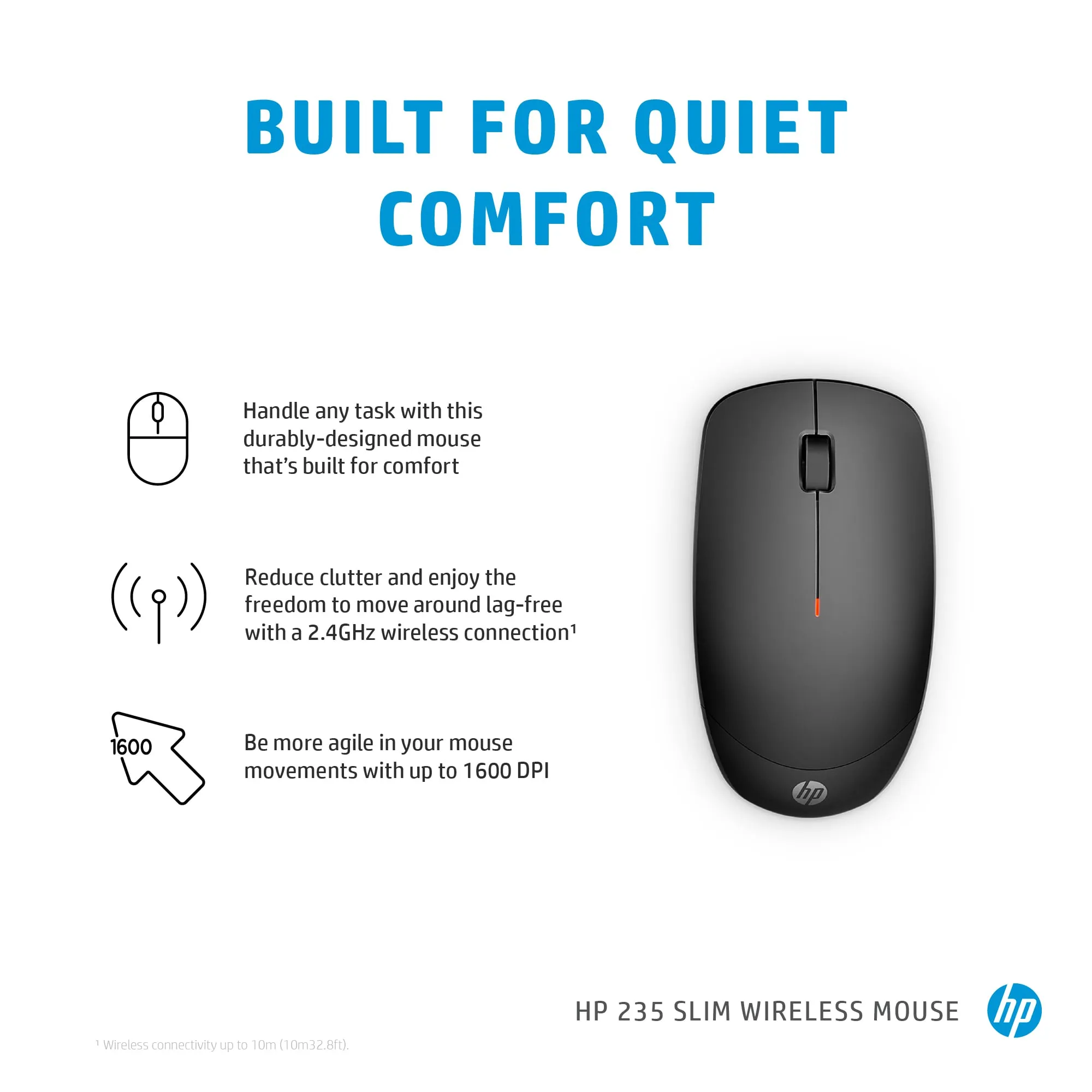 HP 235 Slim Wireless Mouse WW SmartBuy