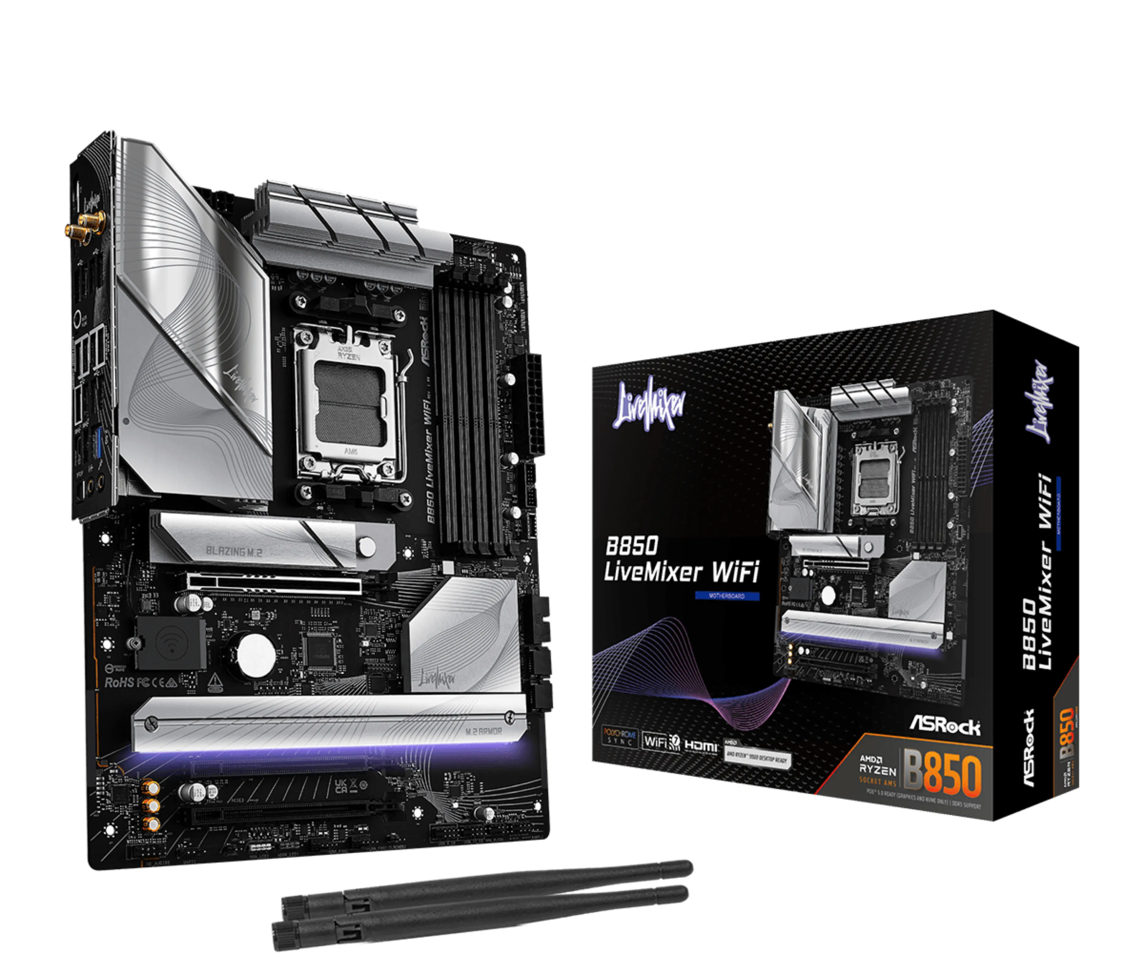 ASRock B850 LiveMixer WiFi AM5 ATX - motherboard