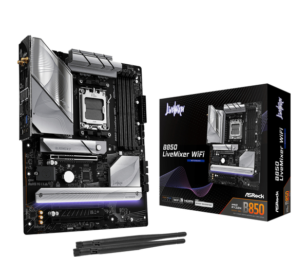 ASRock B850 LiveMixer WiFi AM5 ATX - moderkort