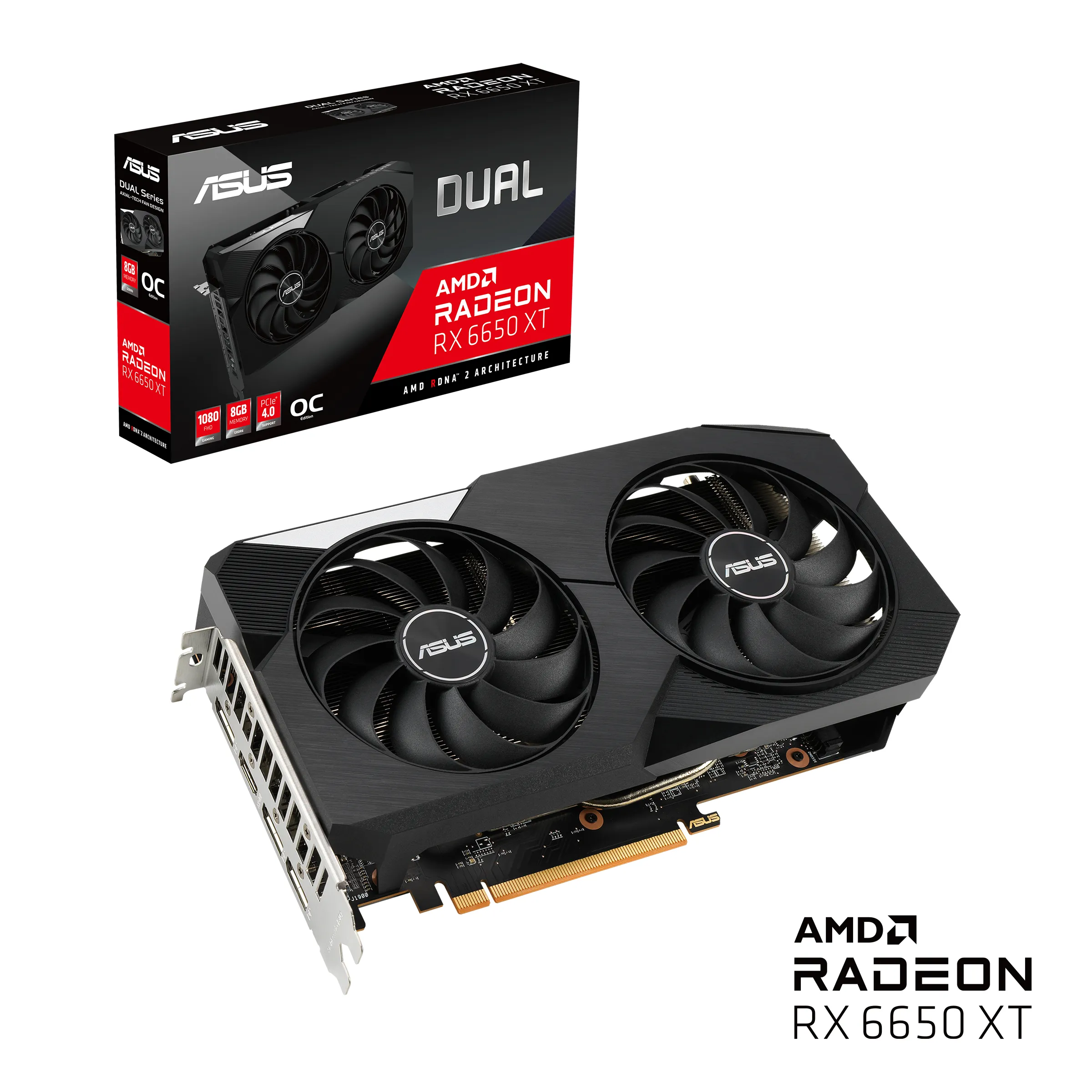Asus Radeon RX 6650 XT Dual OC 8 GB - grafikkort