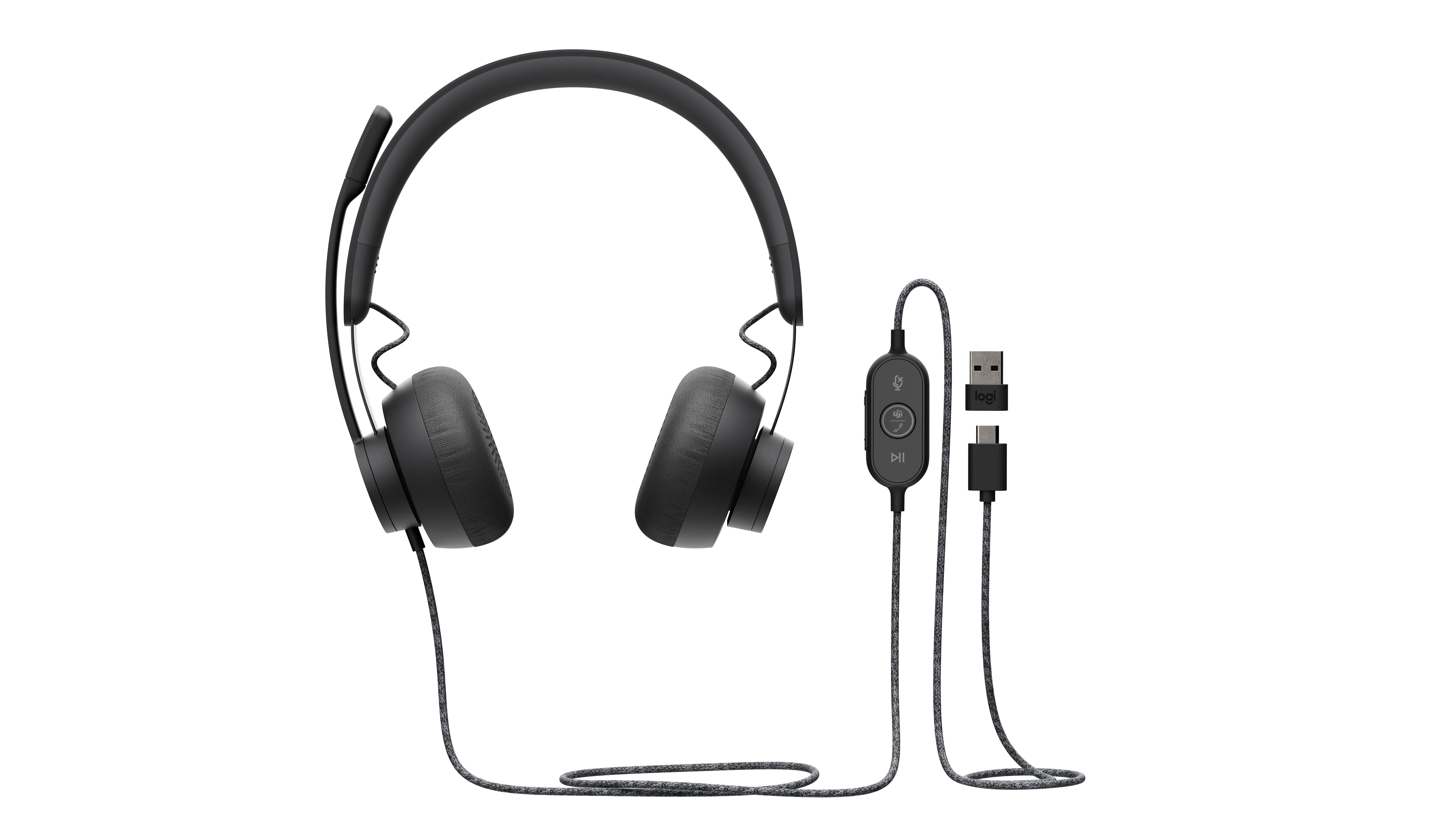 Logitech Zone Wired -kuulokkeet, grafiitti