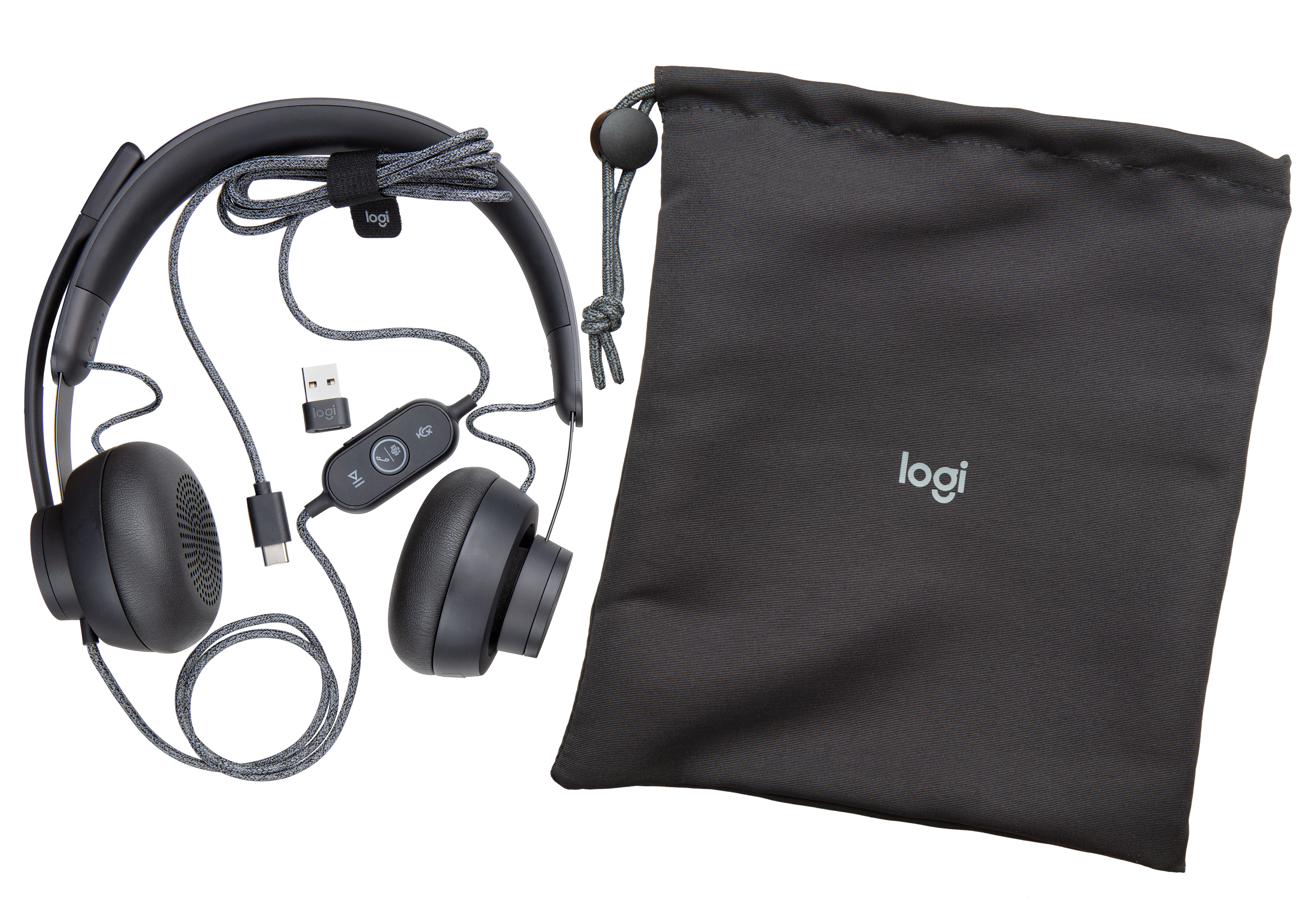 Logitech Zone Wired -kuulokkeet, grafiitti