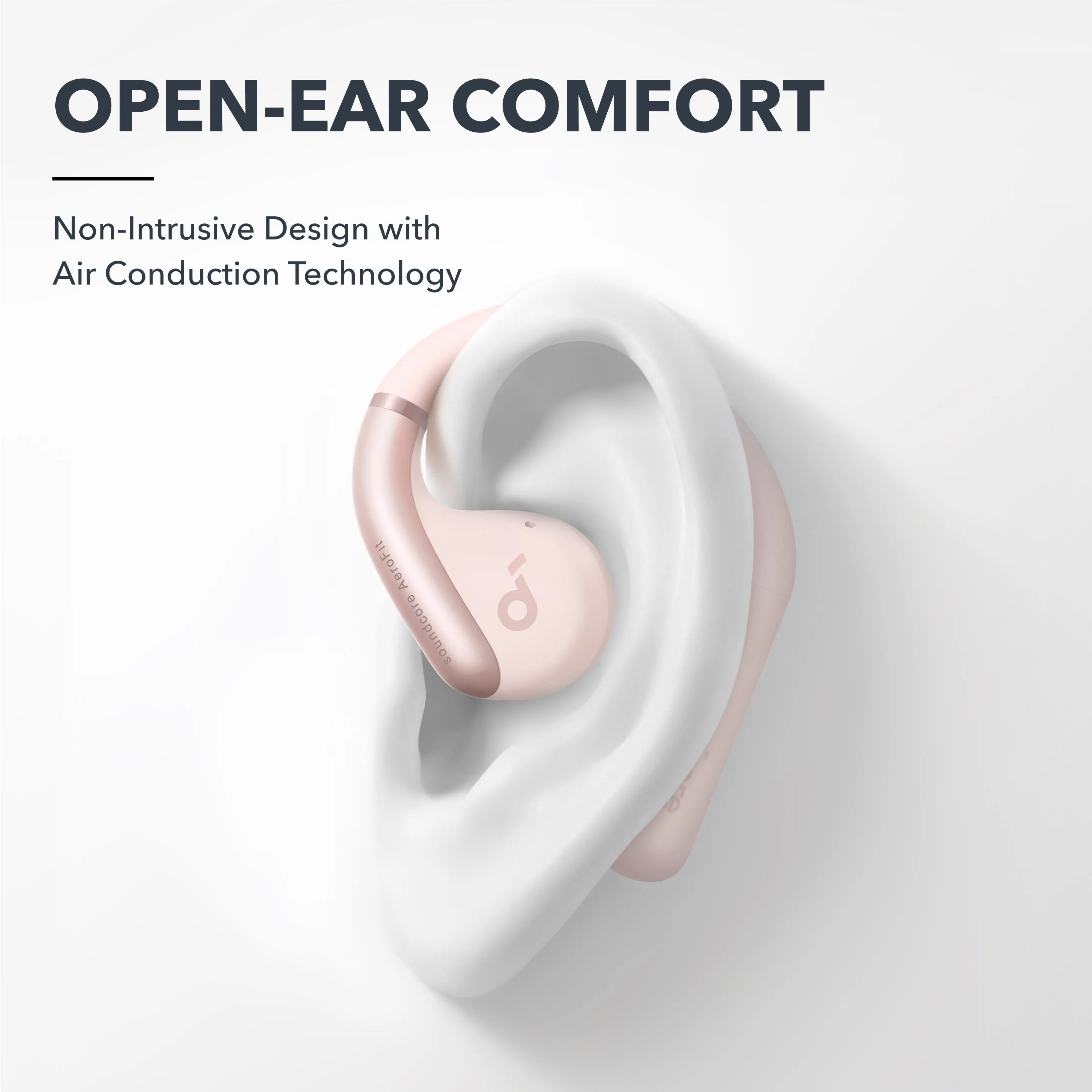 Anker Soundcore AeroFit Wireless Earbuds, Pink