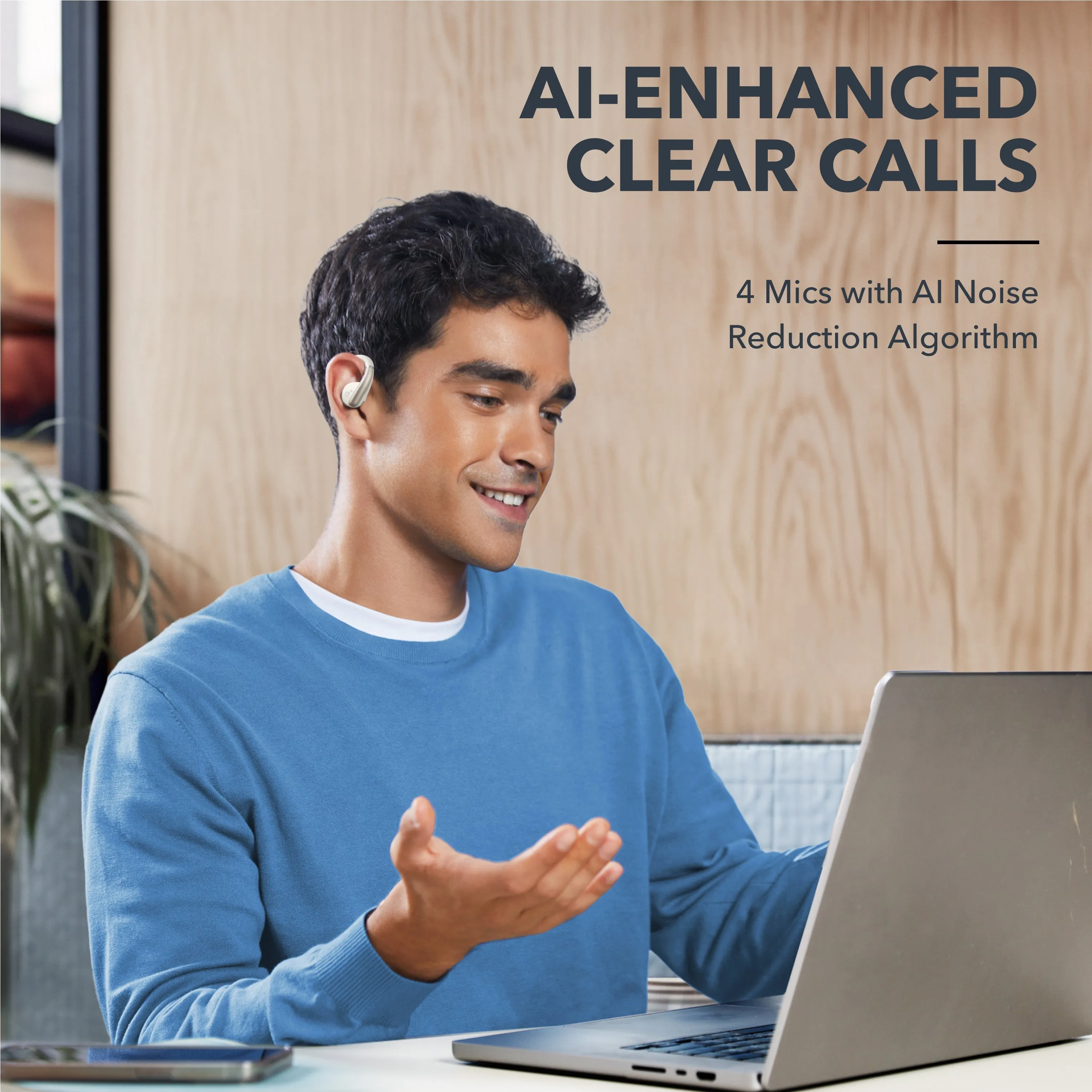 Anker Soundcore AeroFit Wireless Earbuds, Pink