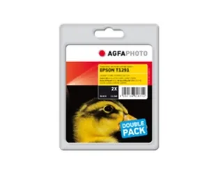 AgfaPhoto APET129BDUOD ink cartridge kit, 22.4 ml, Black, 2 pcs