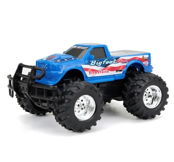 New Bright 5&quot; 4x4 Big Foot Batteridriven, skala 1:43
