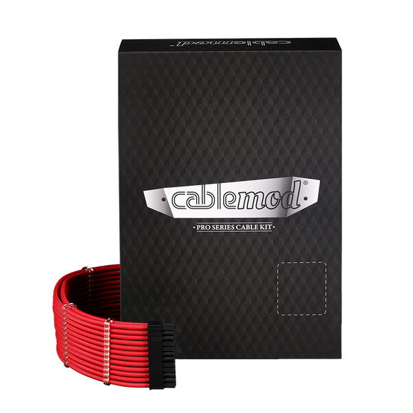 CableMod C-Series Pro ModMesh, 12VHPWR-adapterkabel, r&ouml;d