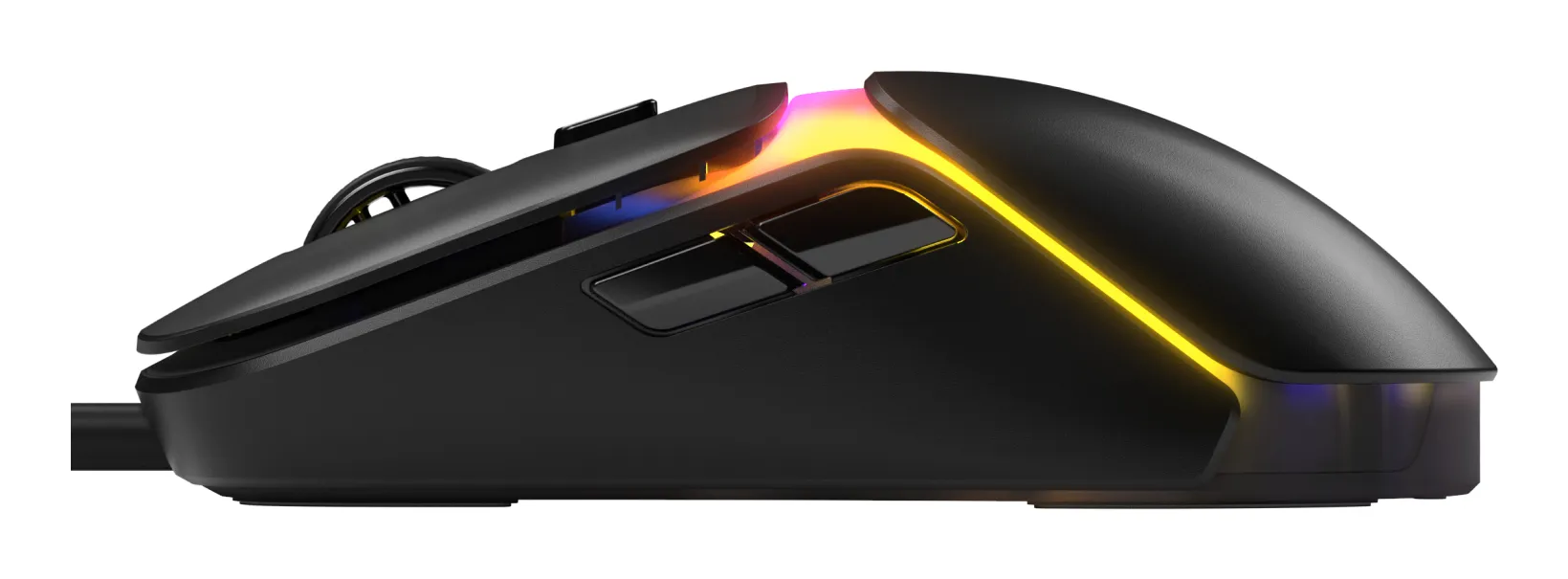 Glorious Model O3 tr&aring;dbunden gamingmus, svart