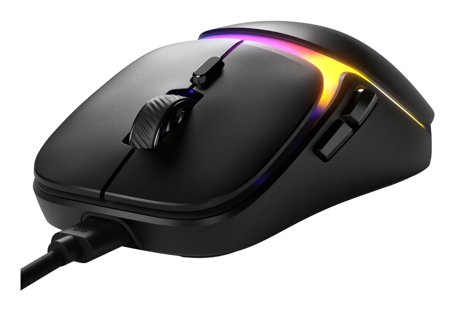 Glorious Model O3 tr&aring;dbunden gamingmus, svart