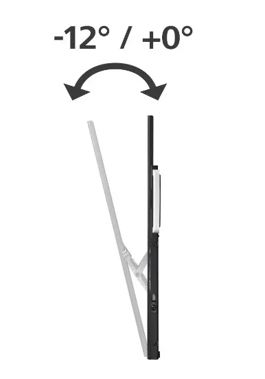 HAMA TV Wall Bracket Tilt VESA up to 800x600 100&quot; Black