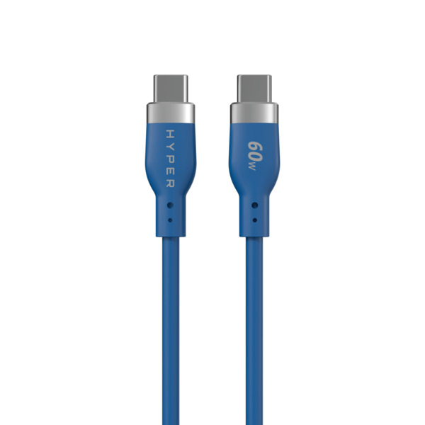 HYPER HyperJuice Flex USB-C cable, 60W, 1.52 m, Blue