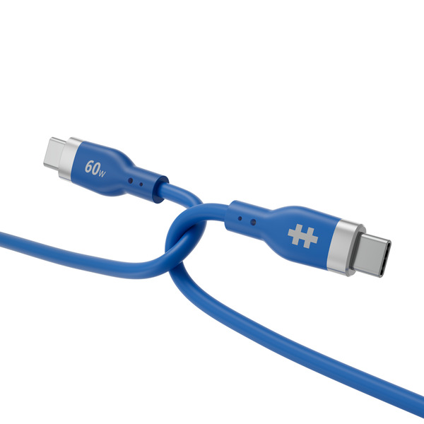 HYPER HyperJuice Flex USB-C cable, 60W, 1.52 m, Blue