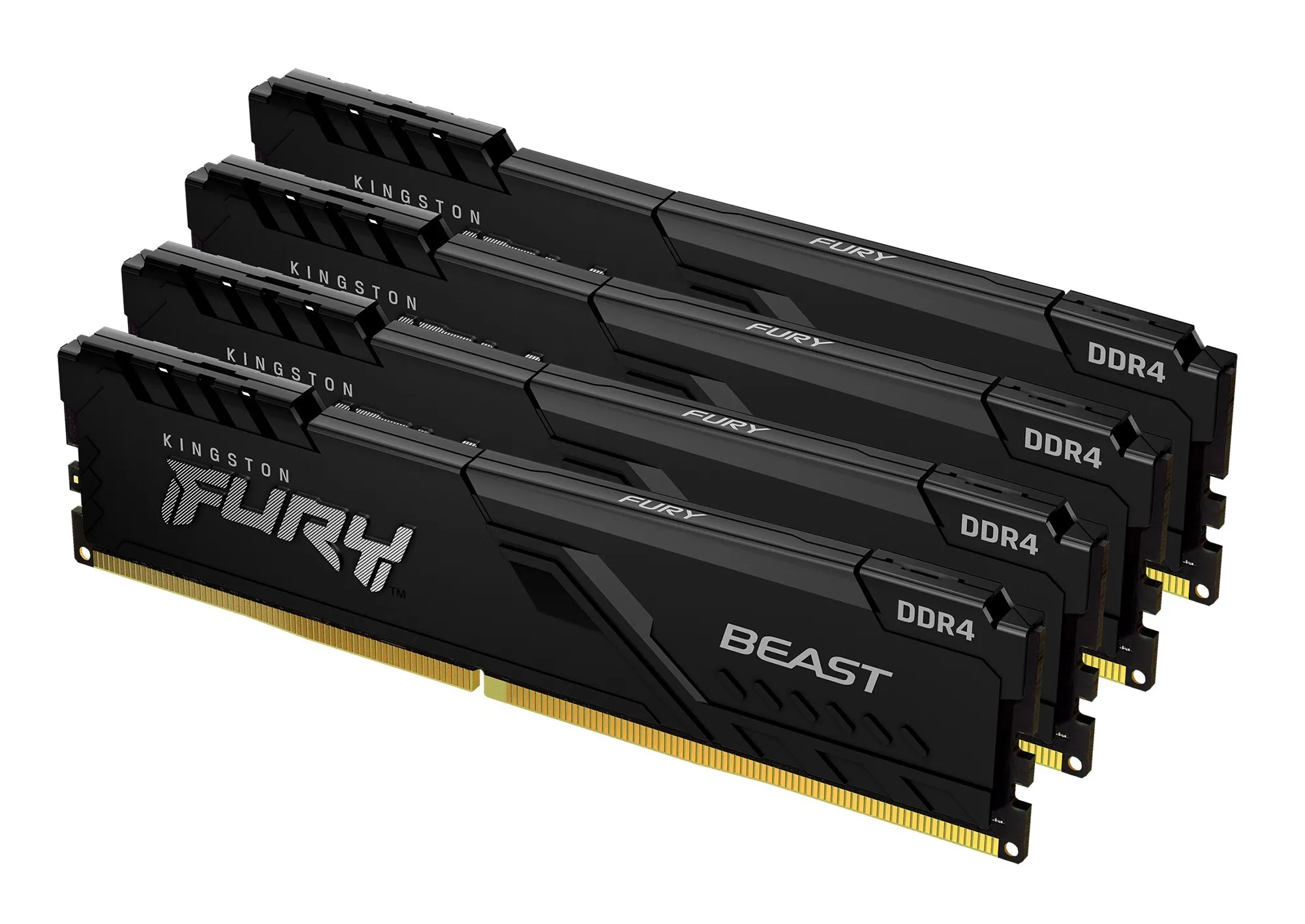 Kingston FURY Beast 128 GB (4 x 32 GB) DDR4 3600 MHz, CL18 - minne, Svart